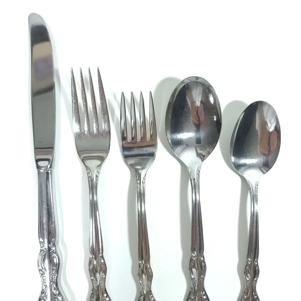 WM. Rogers &Son Royal Manor Single Place Setting Stainless Flatware Set 5 Piece